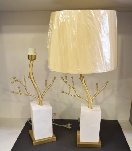 Modern Gold Tree Branch Table Lamp-Pair