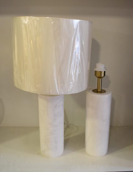 Minimalist White Marble Table Lamps
