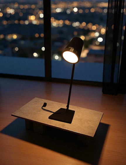 Minimalist Black LED Table Lamp